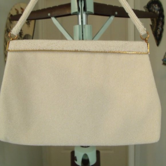 Vintage Saks Fifth Avenue Beaded Wedding Purse - Picture 2 of 6